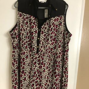 Cheetah pink print dress